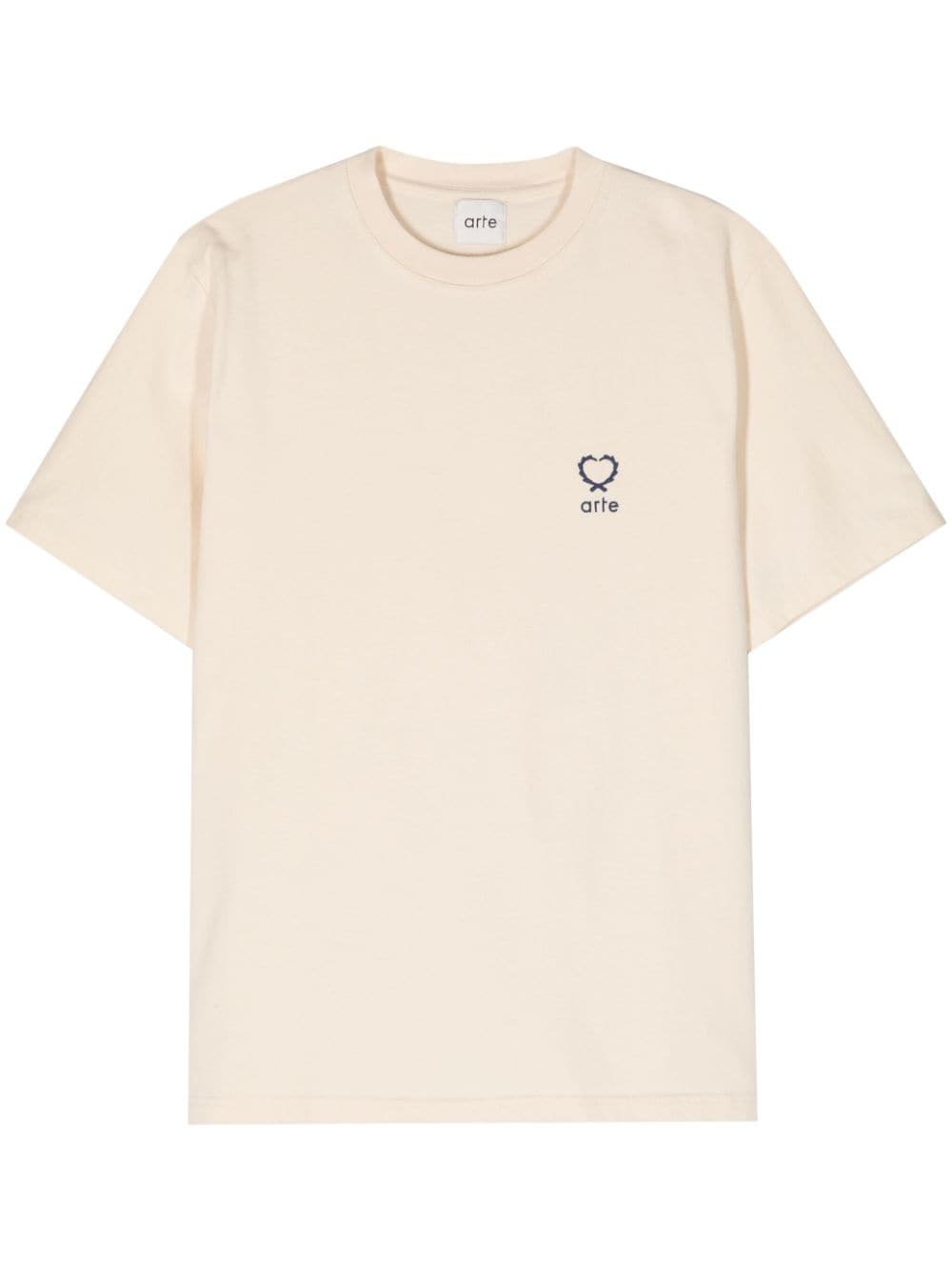 ARTE Teo Small Heart cotton T-shirt - Neutrals von ARTE