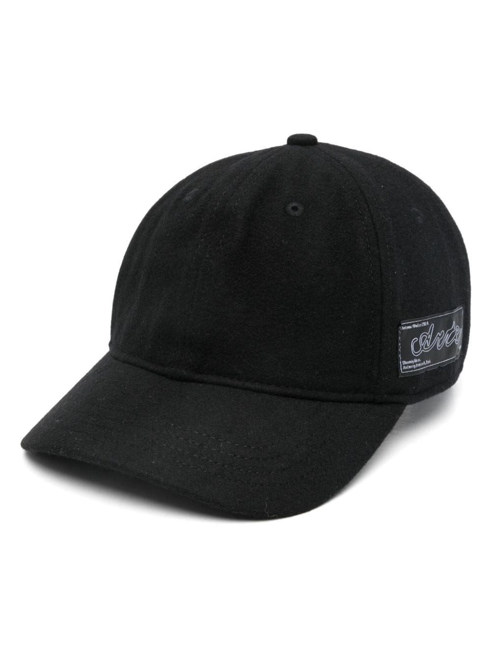 ARTE logo-patch baseball cap - Black von ARTE