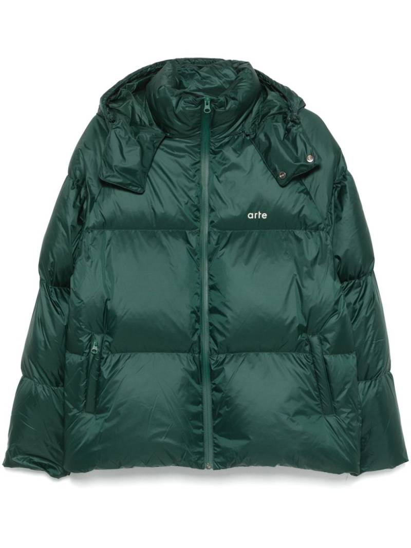 ARTE logo-print jacket - Green von ARTE