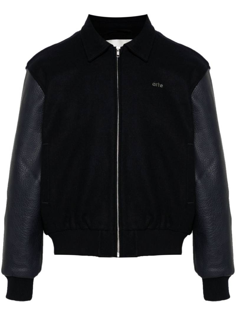 ARTE panelled bomber jacket - Blue von ARTE