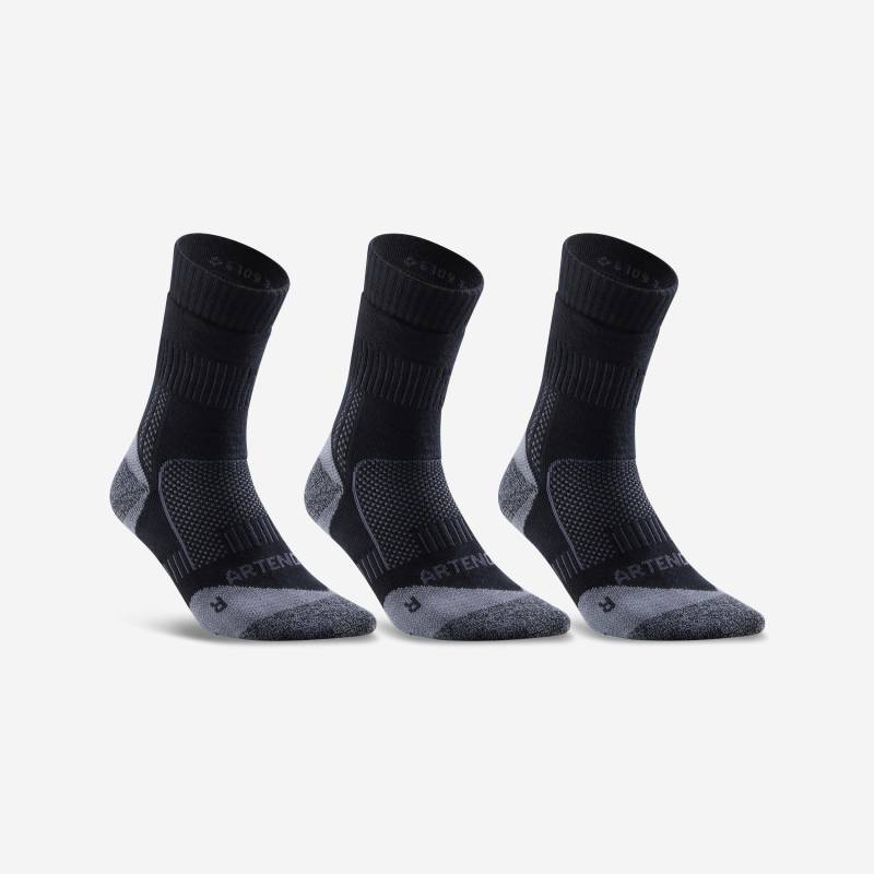 Socken - Rs 900 High Herren Schwarz Leicht 35-38 von ARTENGO