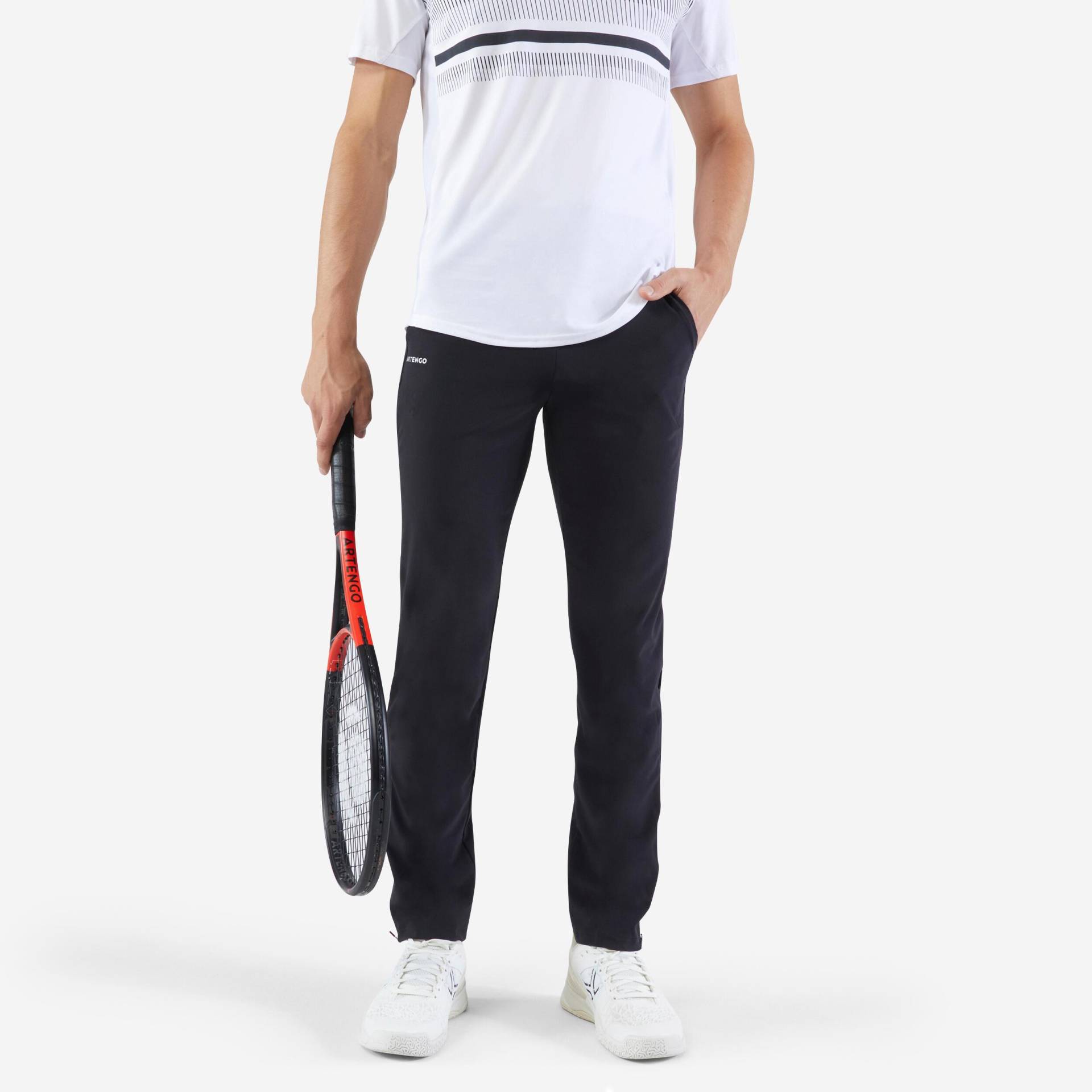 ARTENGO - Sporthose TPA ESSENTIAL, für Herren, Charcoal Black, Größe 3XL von ARTENGO