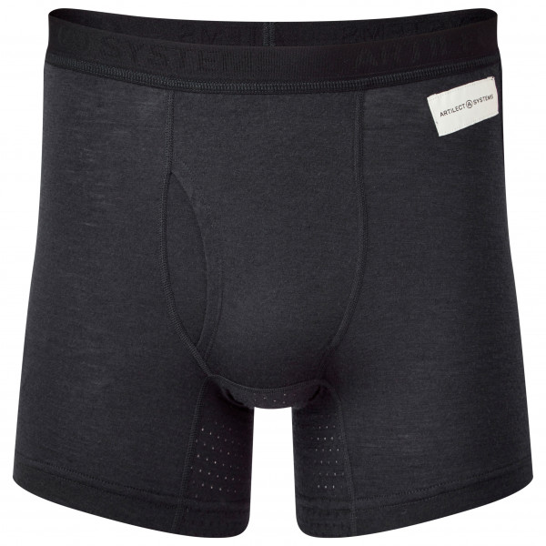 ARTILECT - Boulder 125 Boxer Brief - Merinounterwäsche Gr L schwarz/grau von ARTILECT