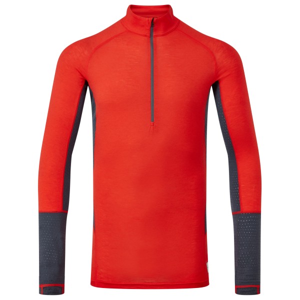 ARTILECT - Goldhill 125 Zoned 1/4 Zip - Merinounterwäsche Gr L rot/blau von ARTILECT