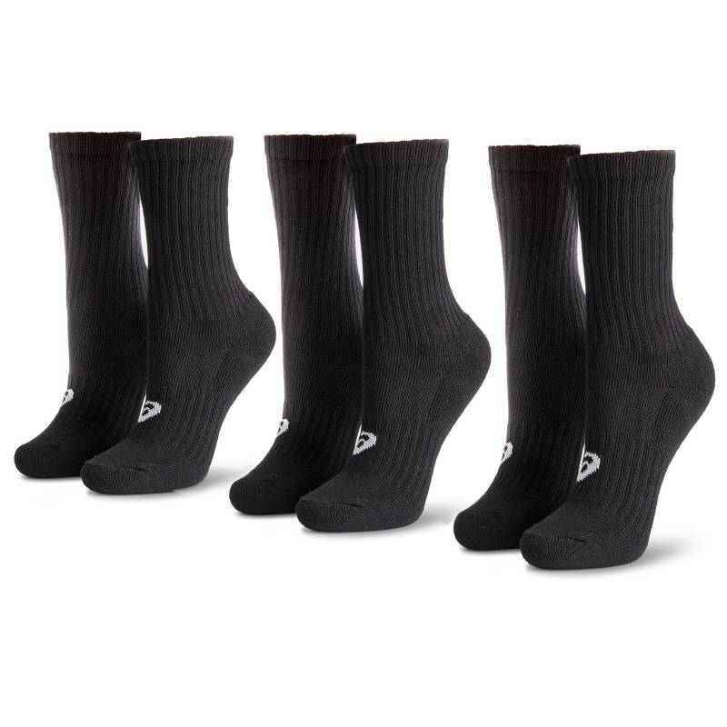 3er-Set hohe Unisex-Socken Asics 3PPK Crew 155204 Schwarz von ASICS