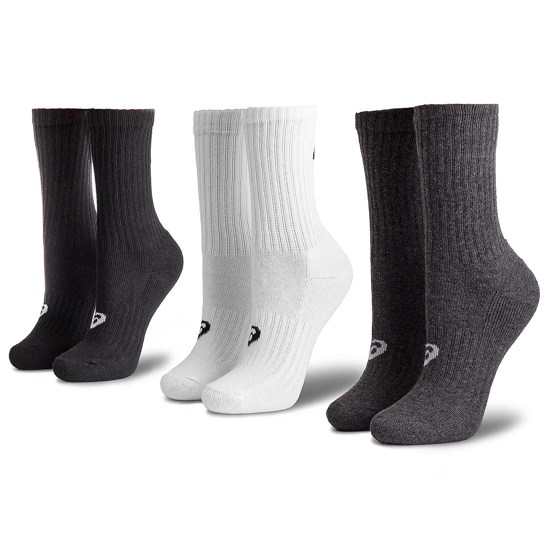 3er-Set hohe Unisex-Socken Asics 3PPK Crew Sock 155204 Weiß von ASICS