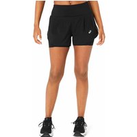 ASICS Damen 2in1 Laufshort Road 3.5IN schwarz | XS von ASICS