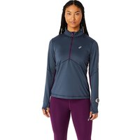 ASICS Damen Laufshirt Winter Run 1/2 Zip lila | M von ASICS