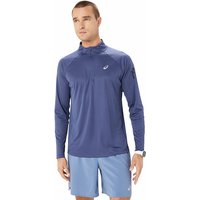 ASICS Herren Laufshirt Icon LS 1/2 Zip blau | S von ASICS