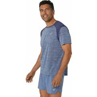 ASICS Herren Laufshirt Road SS Top blau | S von ASICS