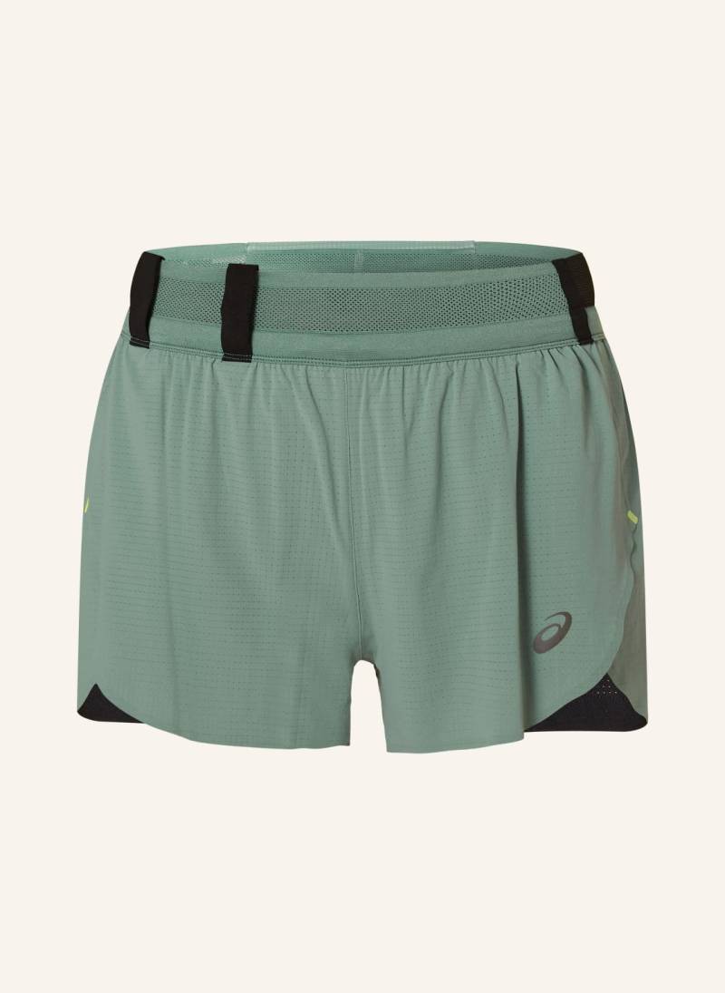 Asics 2-In-1-Laufshorts Metarun Split gruen von ASICS