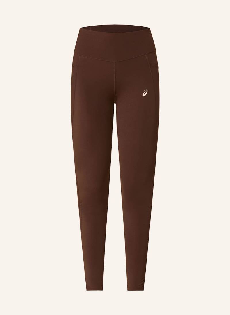 Asics Lauf-Tights Nagino braun von ASICS