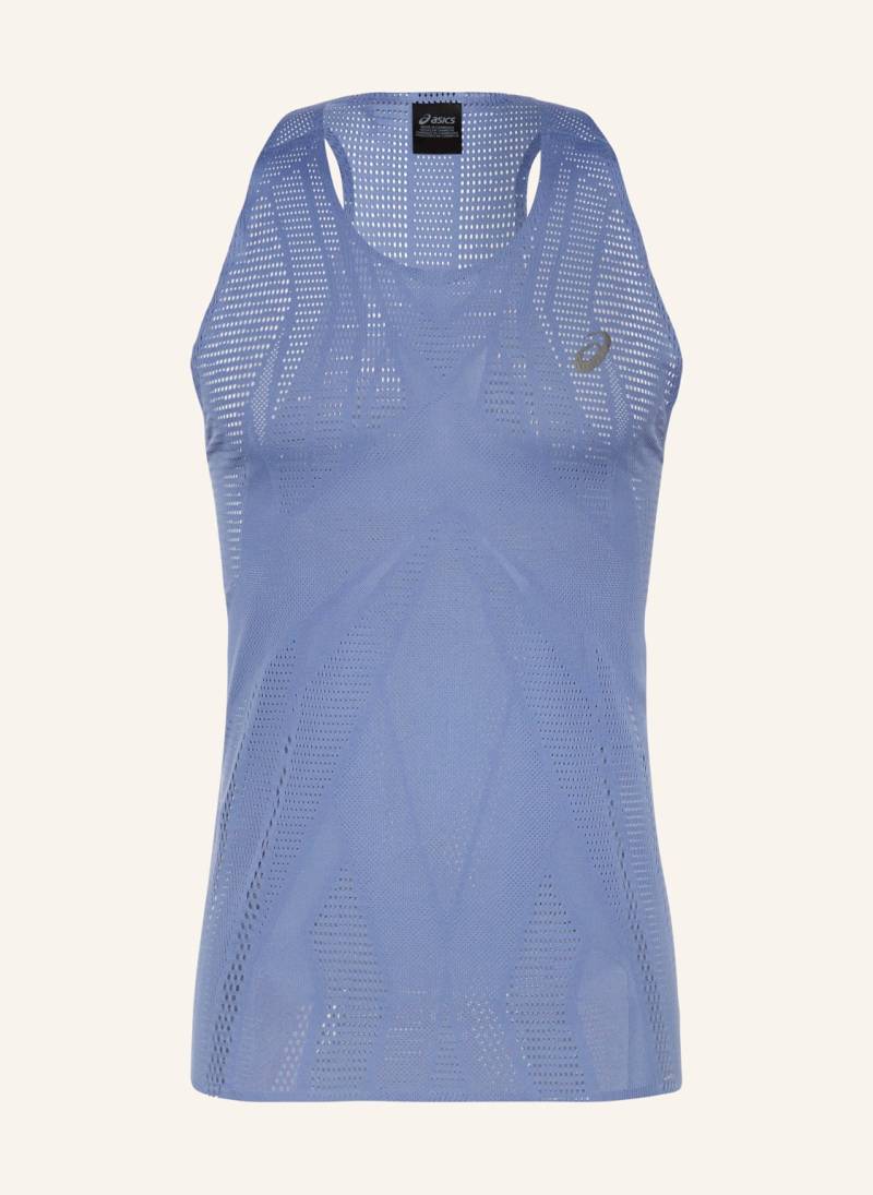 Asics Lauftop Metarun Singlet blau von ASICS