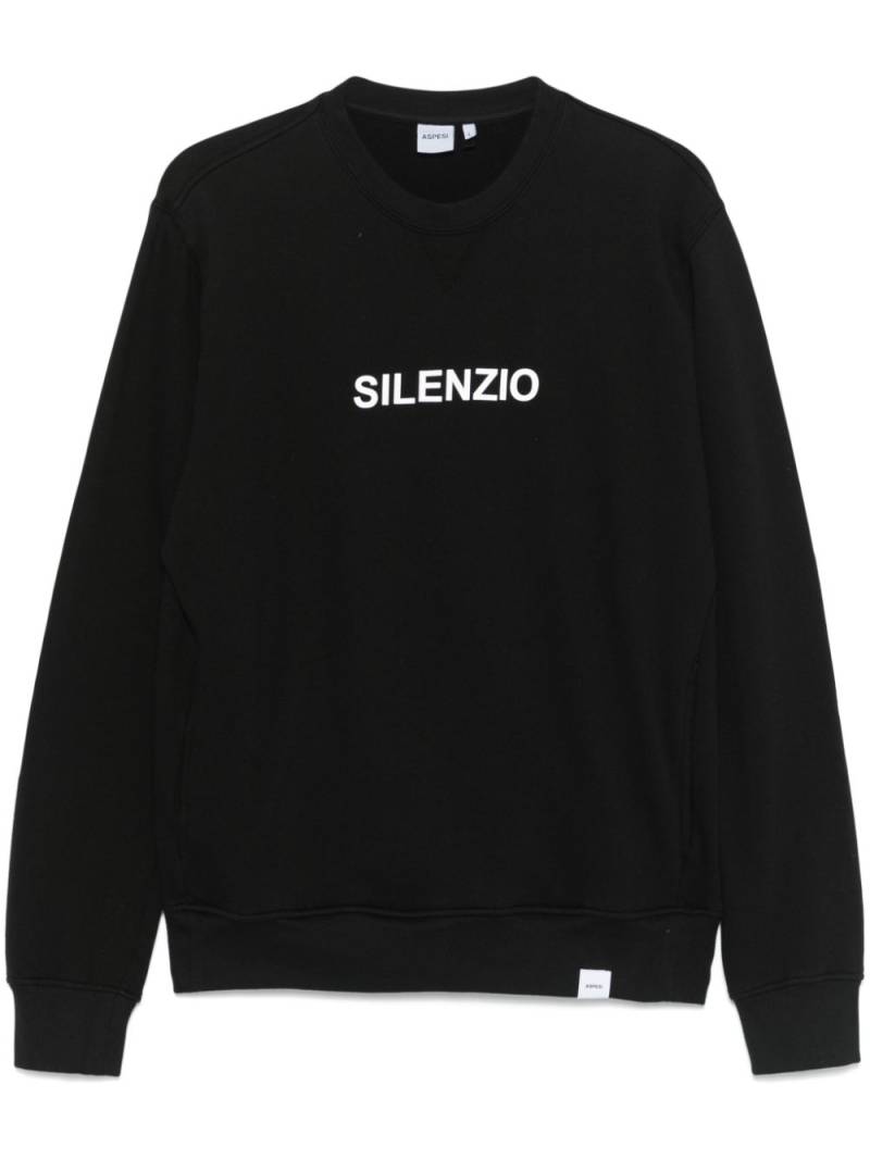 ASPESI Silenzio sweatshirt - Black von ASPESI