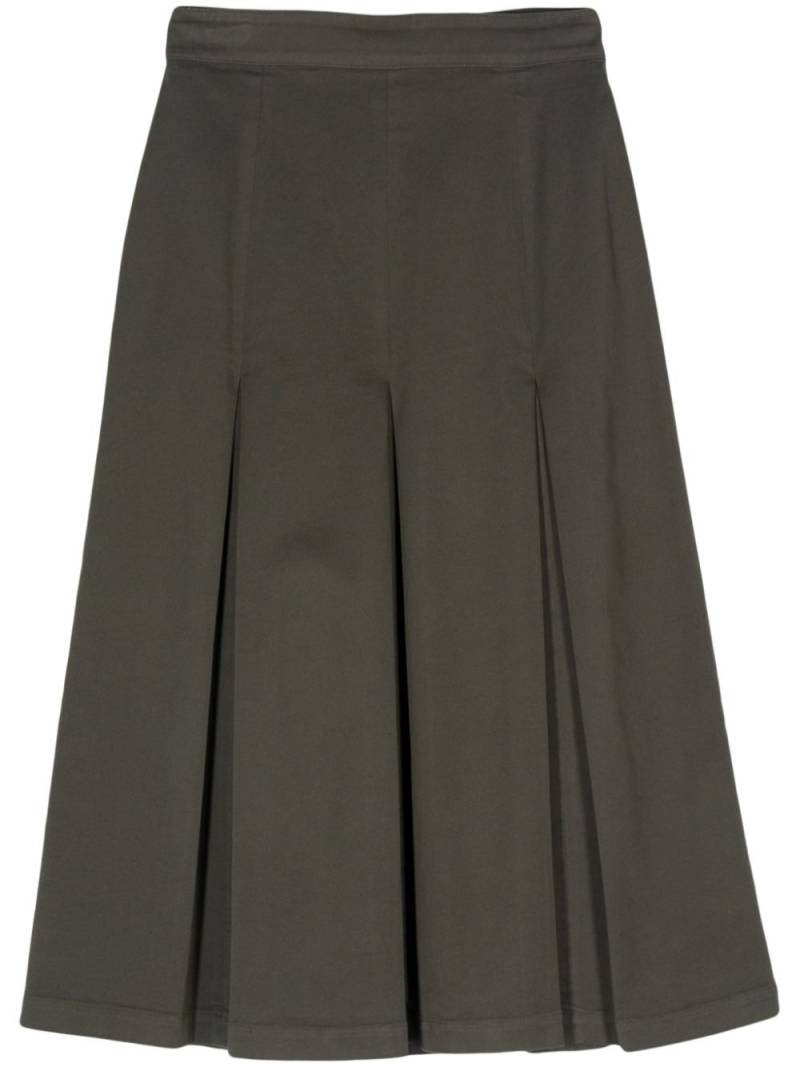 ASPESI box-pleated midi skirt - Green von ASPESI