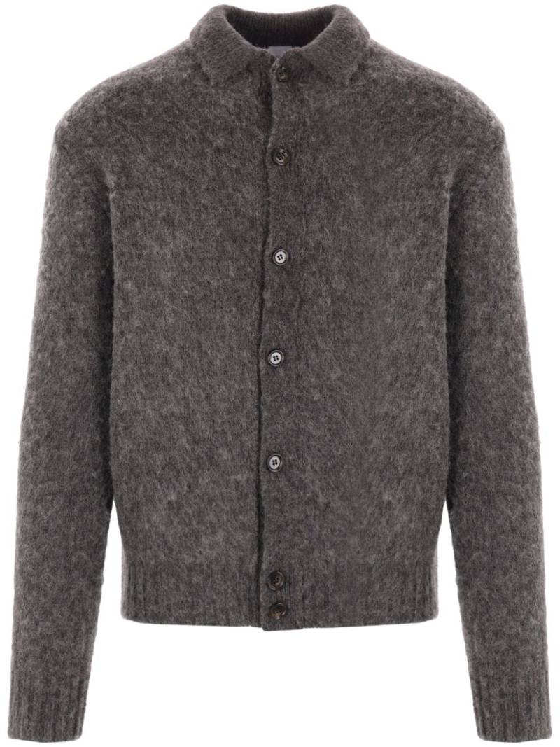 ASPESI brushed-finish wool cardigan - Grey von ASPESI