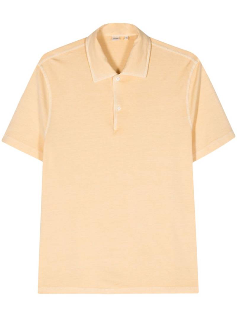 ASPESI button-up cotton polo shirt - Yellow von ASPESI