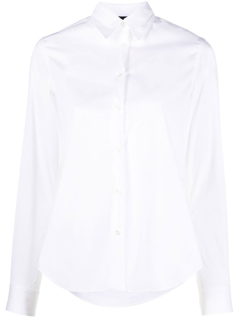 ASPESI button-up curved-hem shirt - White von ASPESI