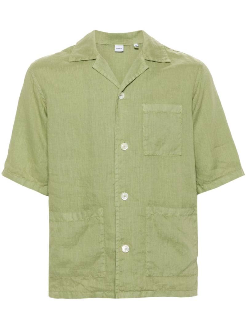 ASPESI camp-collar linen shirt - Green von ASPESI