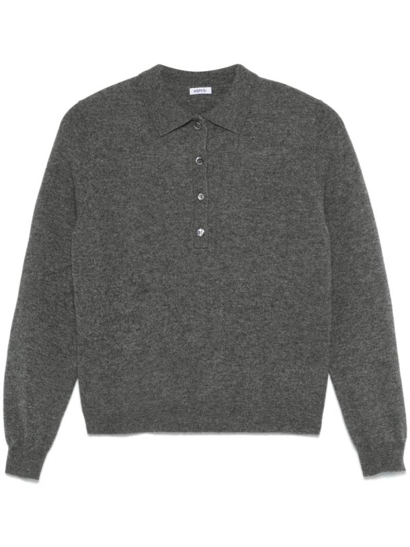 ASPESI cashmere polo shirt - Grey von ASPESI