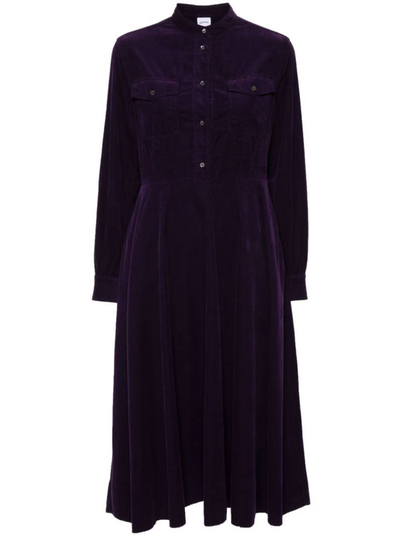 ASPESI corduroy cotton dress - Purple von ASPESI