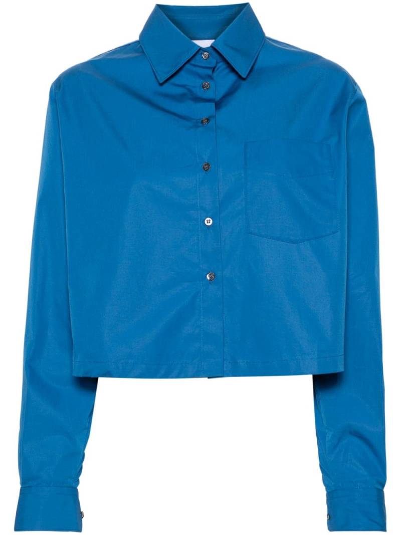 ASPESI cotton cropped shirt - Blue von ASPESI