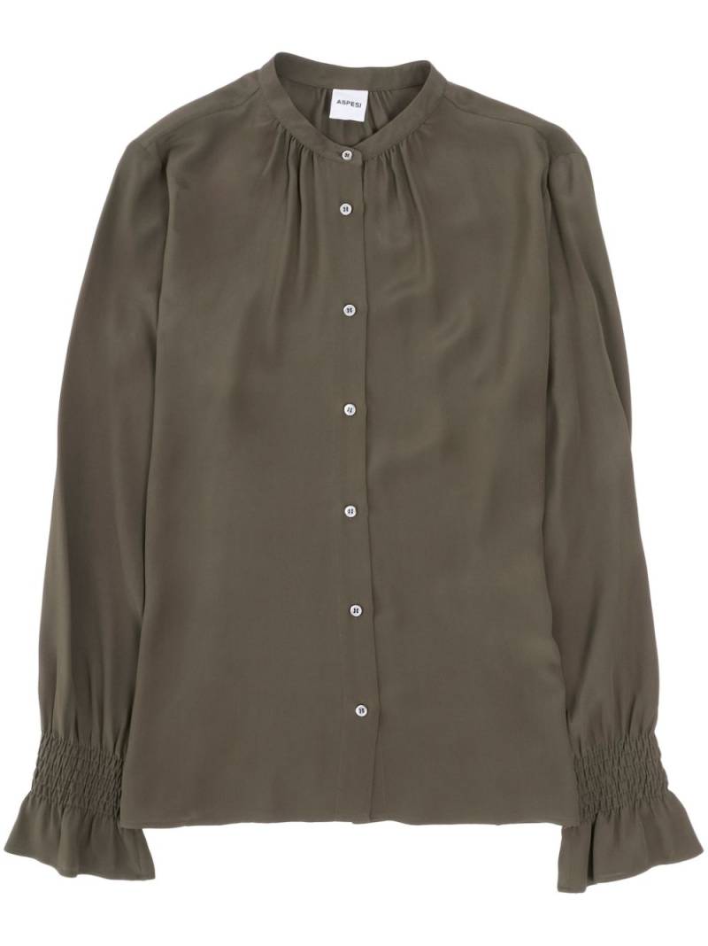 ASPESI crepe blouse - Green von ASPESI