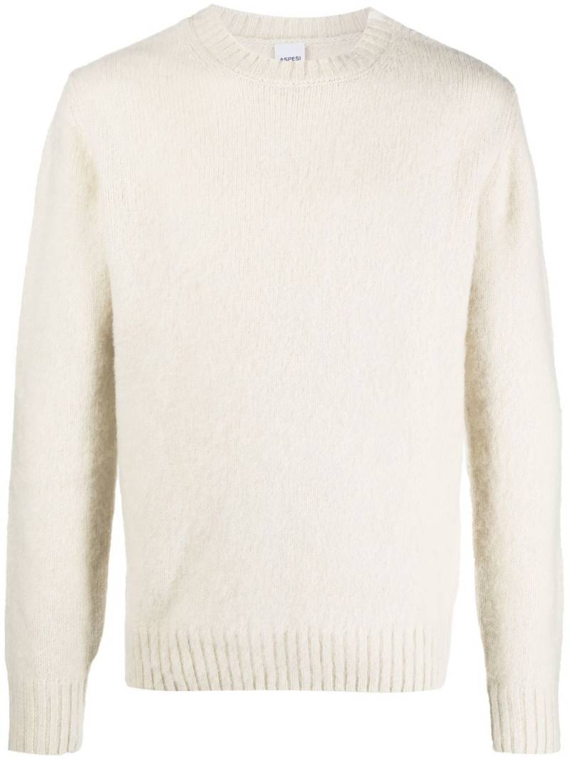 ASPESI crew neck wool jumper - Neutrals von ASPESI