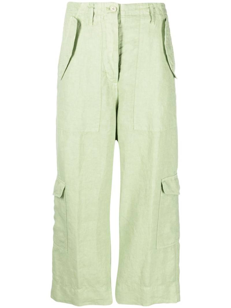 ASPESI cropped straight-leg trousers - Green von ASPESI