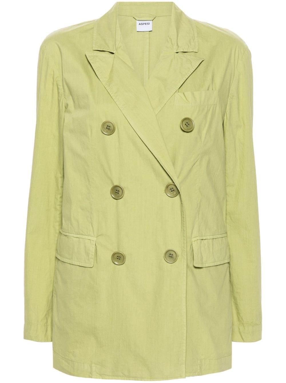 ASPESI double-breasted cotton blazer - Green von ASPESI