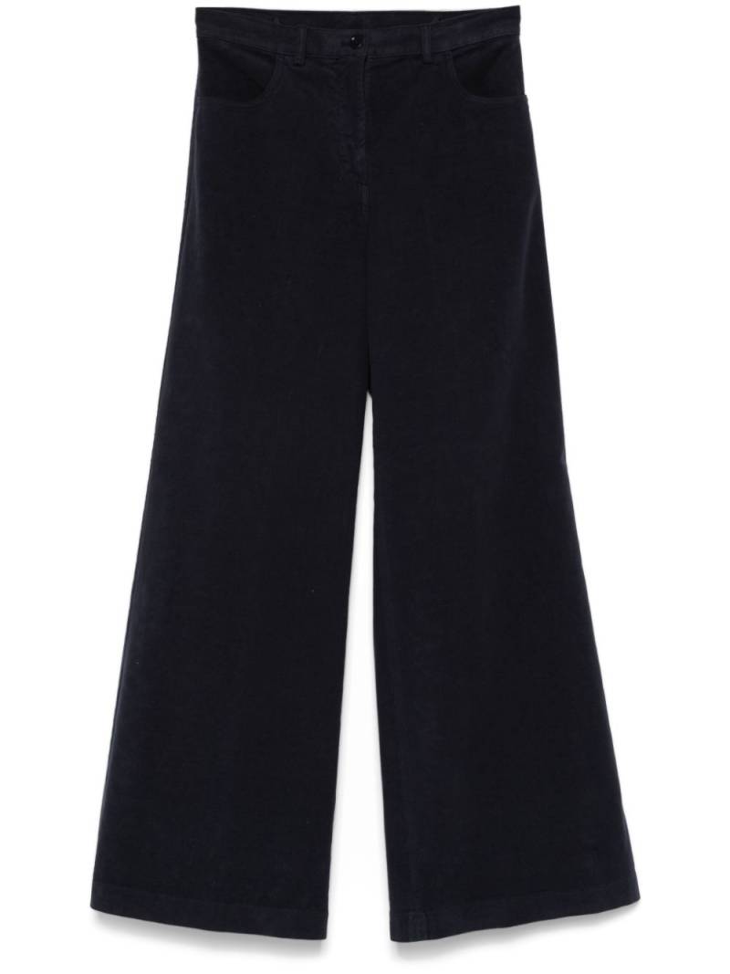 ASPESI fustian high-waist trousers - Blue von ASPESI