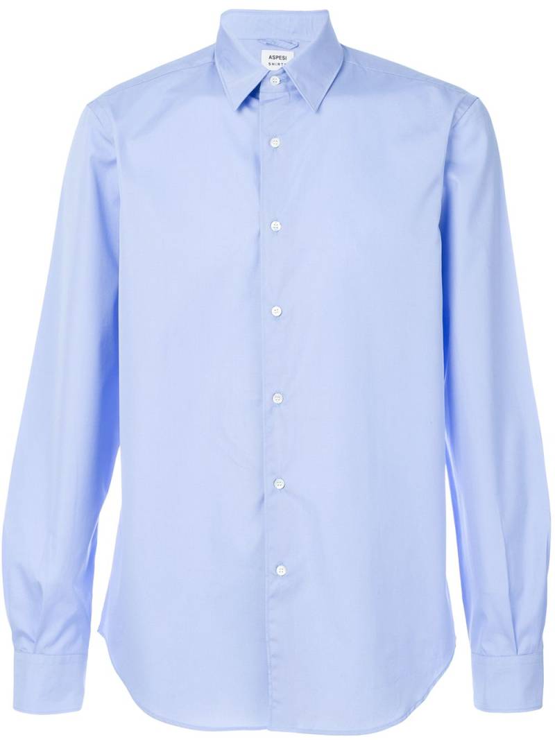 ASPESI gathered cuffs shirt - Blue von ASPESI