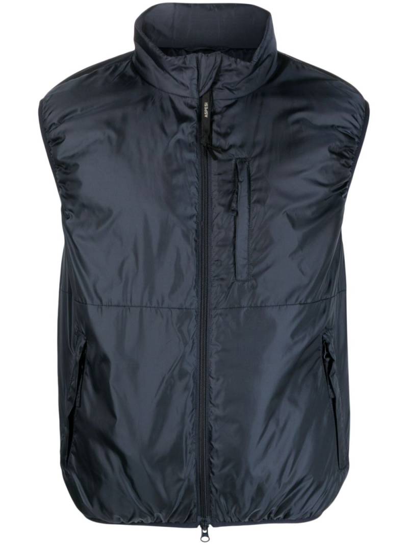 ASPESI high-neck padded gilet - Blue von ASPESI