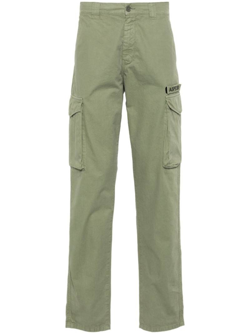 ASPESI logo-appliqué cargo pants - Green von ASPESI