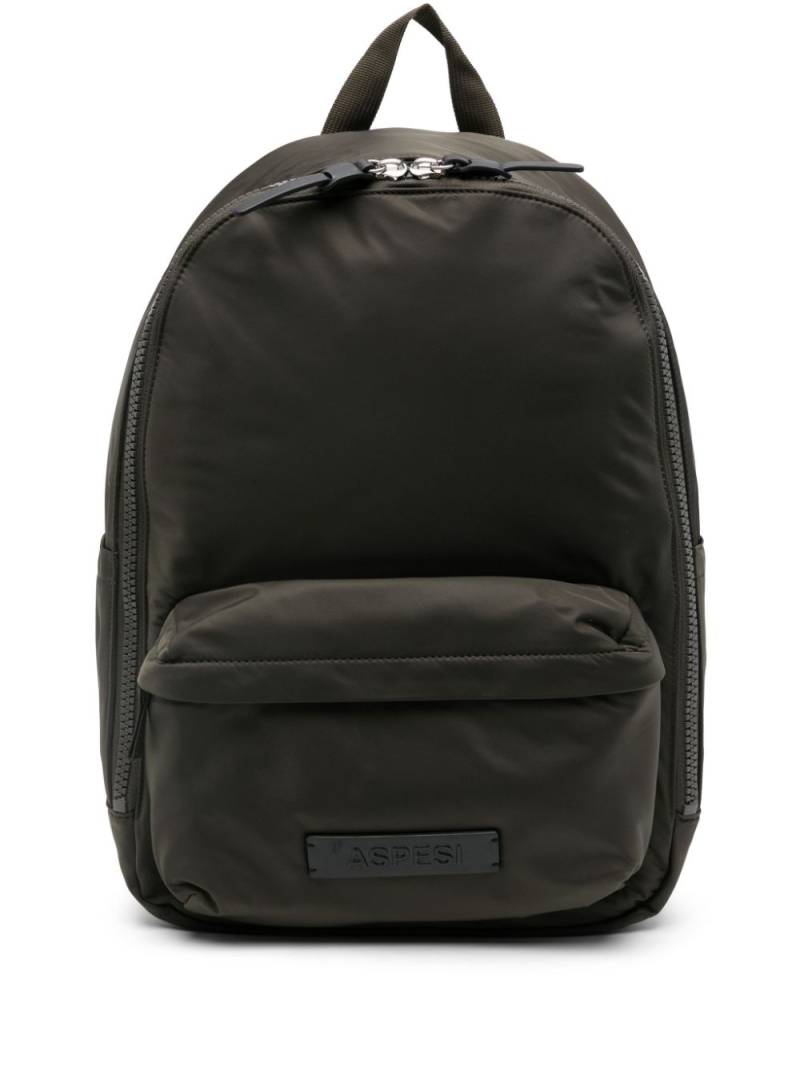 ASPESI logo-patch backpack - Green von ASPESI