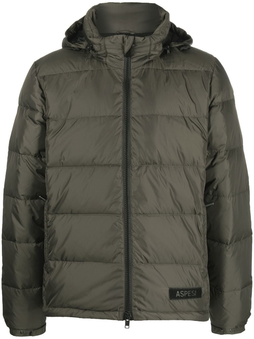 ASPESI logo-patch down puffer jacket - Green von ASPESI