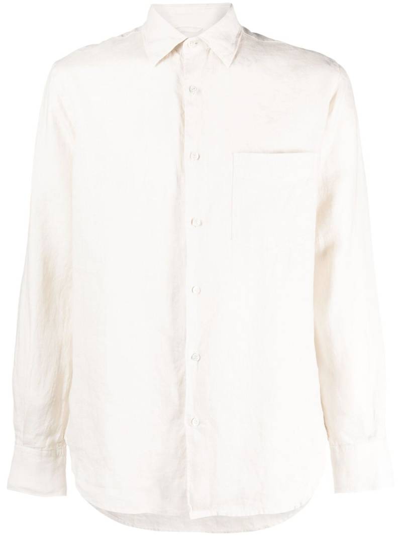 ASPESI long-sleeve linen shirt - Neutrals von ASPESI