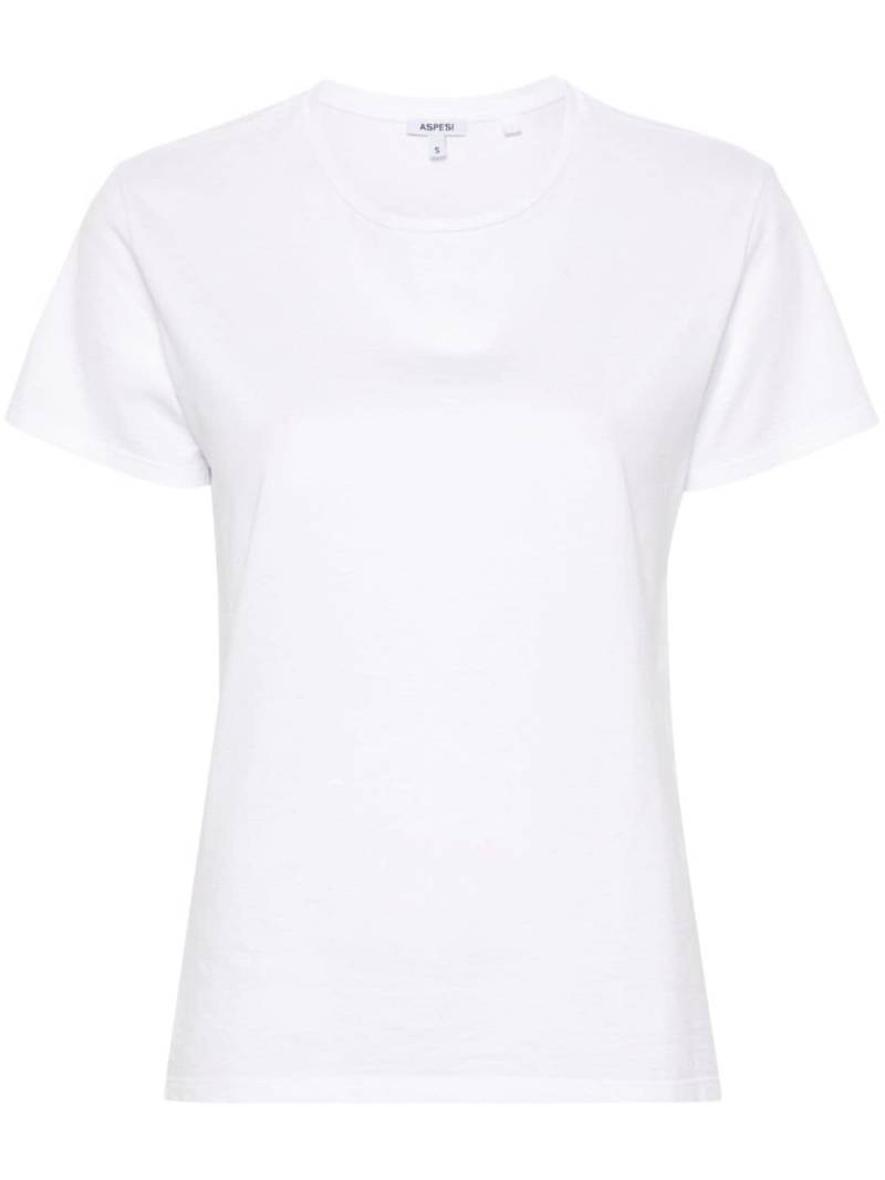 ASPESI mélange cotton T-shirt - White von ASPESI