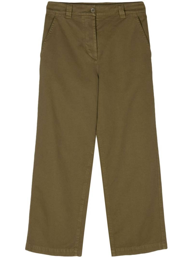 ASPESI mid-rise cropped trousers - Green von ASPESI