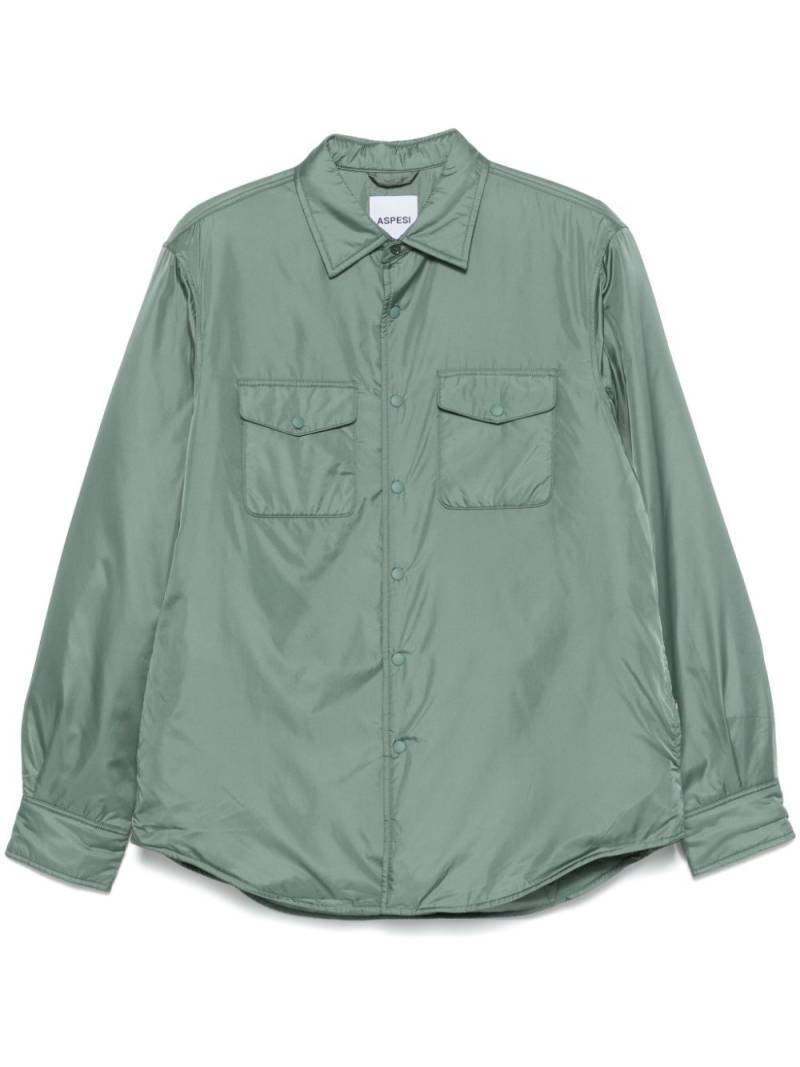 ASPESI padded shirt - Green von ASPESI