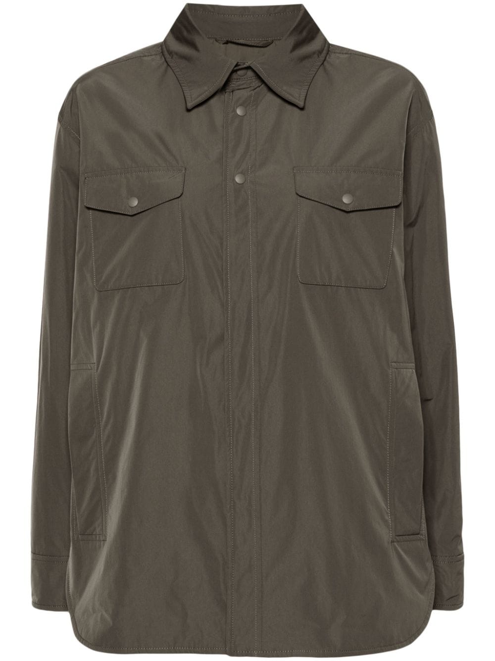 ASPESI padded shirt jacket - Green von ASPESI