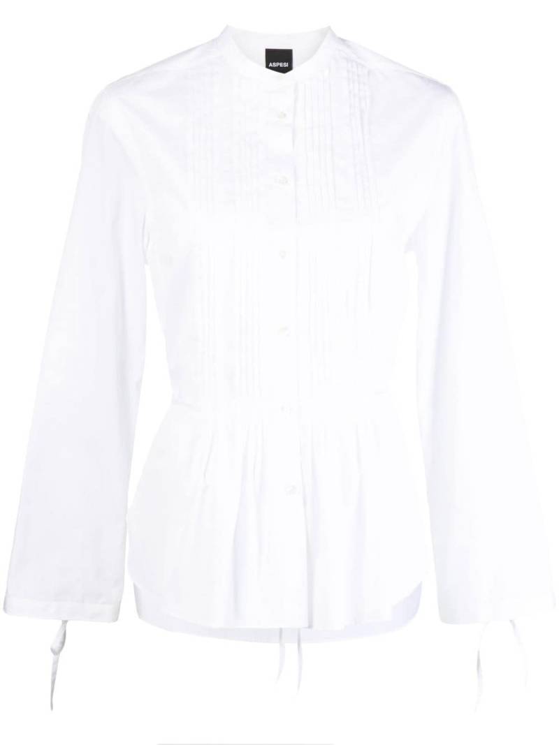 ASPESI peplum button-up shirt - White von ASPESI