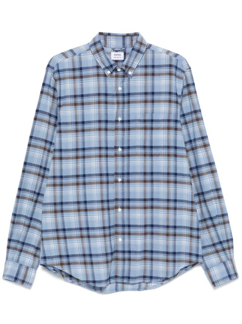 ASPESI plaid-check shirt - Blue von ASPESI