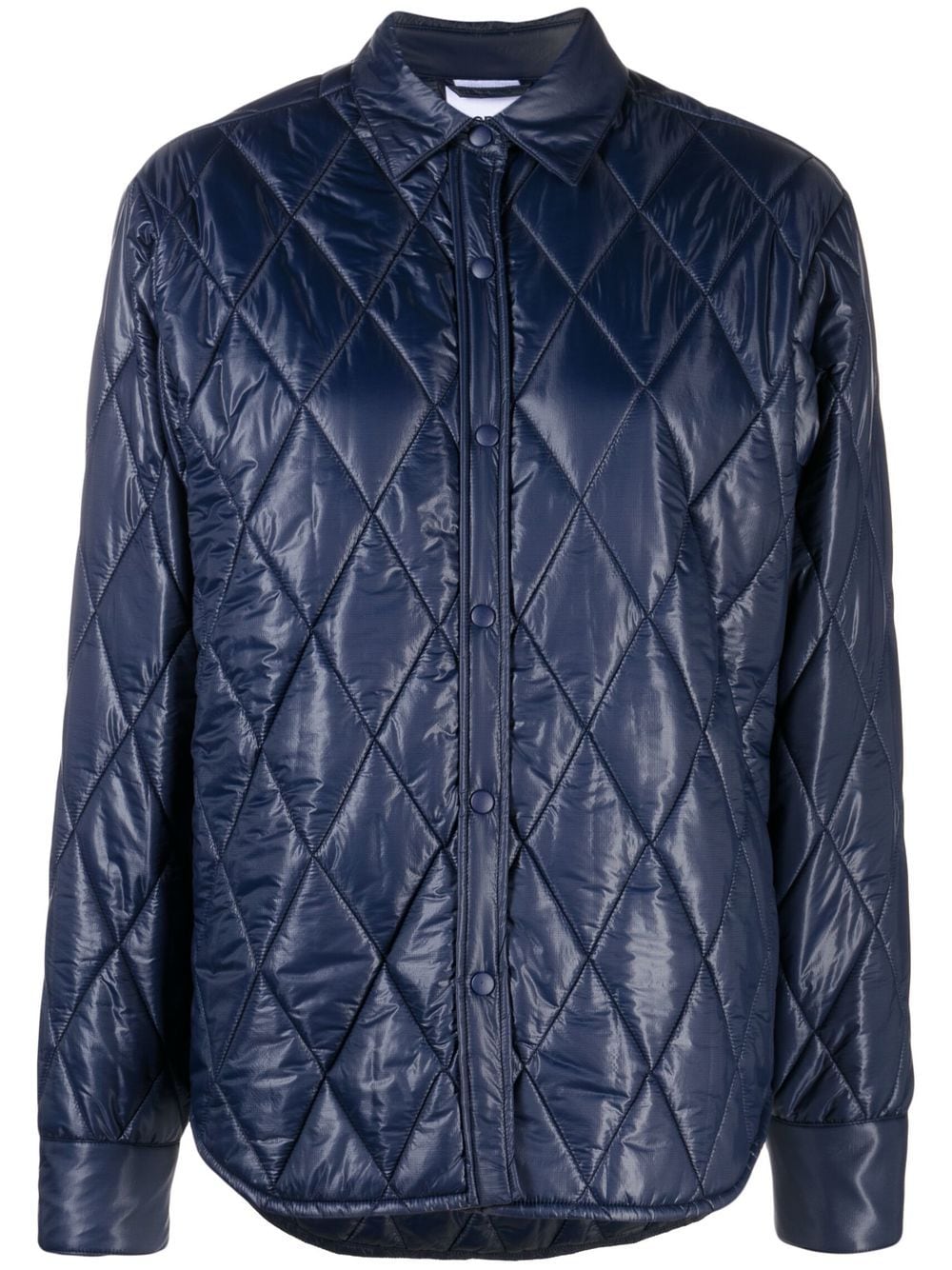 ASPESI quilted button-up jacket - Blue von ASPESI