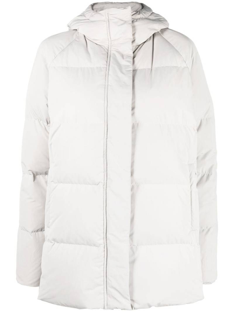 ASPESI quilted-finish hooded coat - Grey von ASPESI