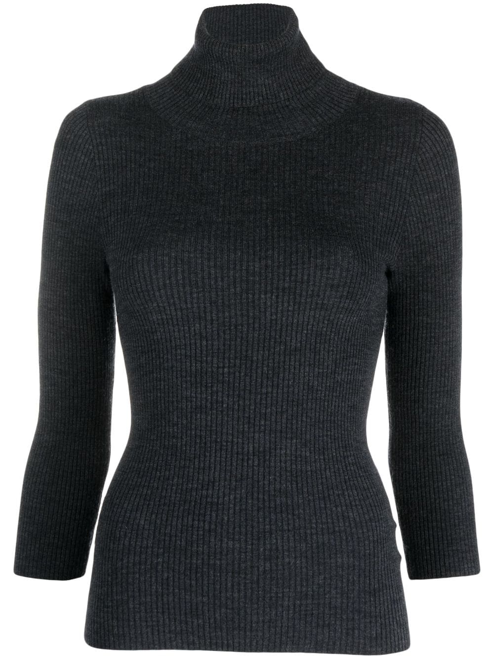 ASPESI ribbed-knit roll-neck knitted top - Grey von ASPESI