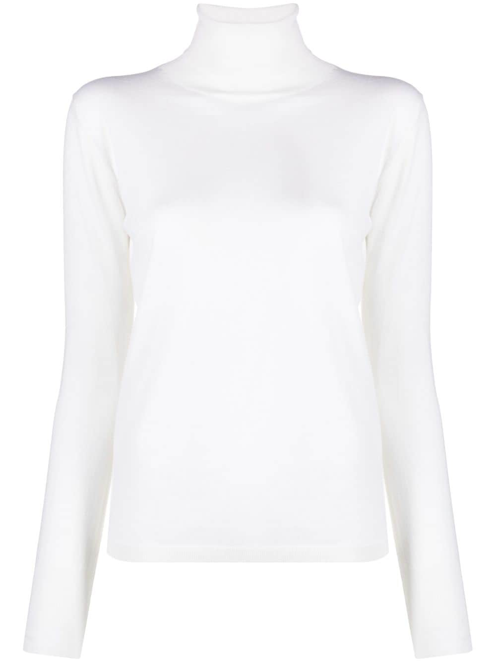 ASPESI roll-neck wool top - White von ASPESI