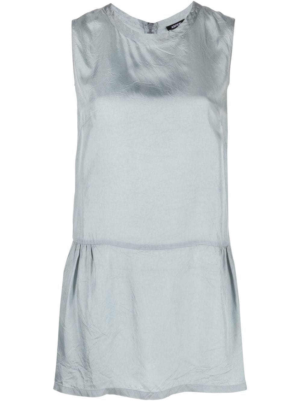 ASPESI round neck sleeveless top - Blue von ASPESI