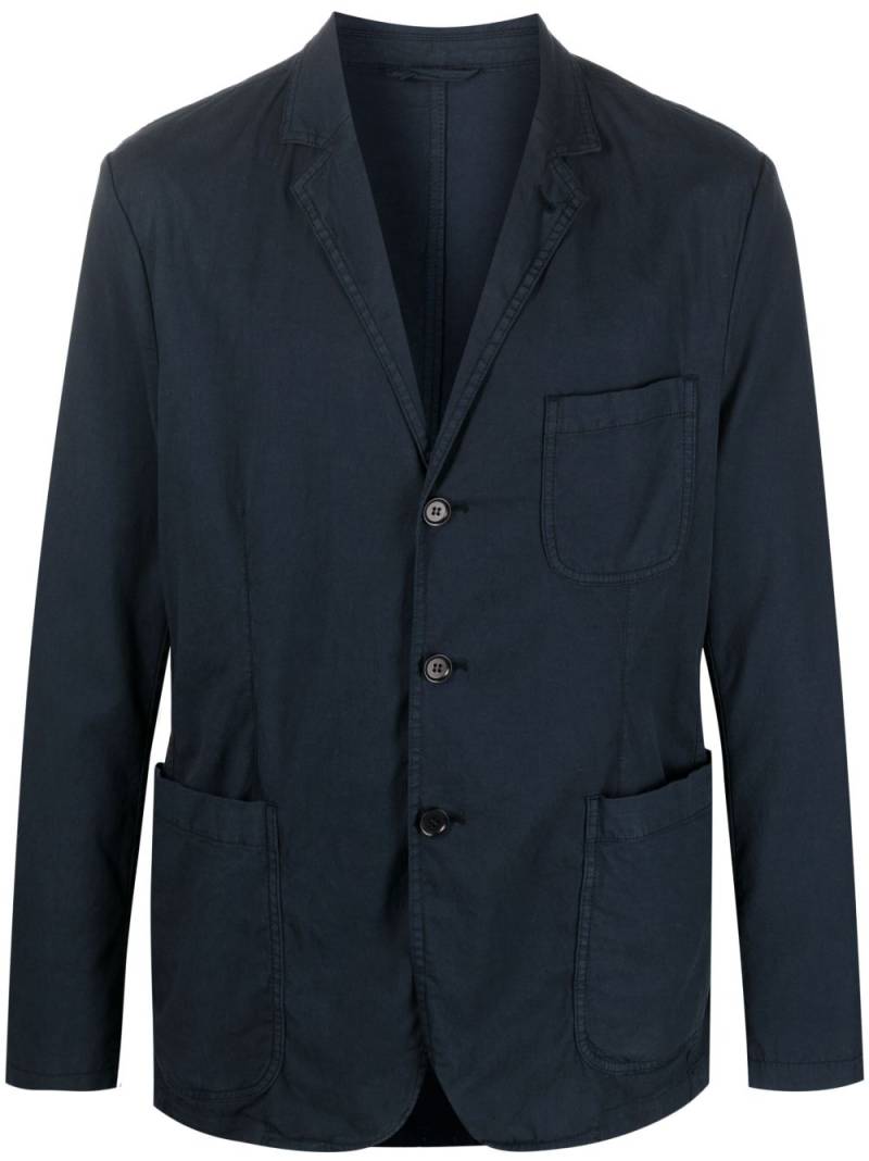 ASPESI single-breasted cotton-blend blazer - Blue von ASPESI