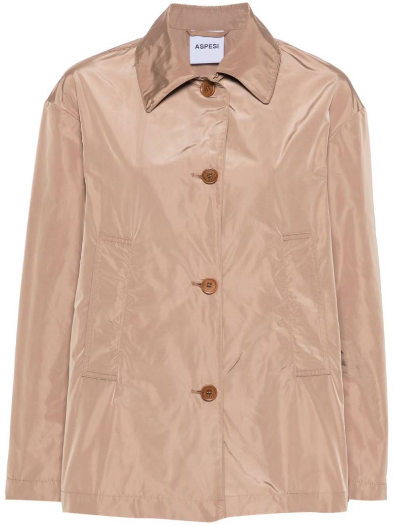 ASPESI Sherley taffeta jacket - Brown von ASPESI